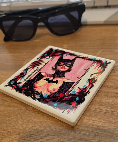 Batgirl-Inspired Coaster