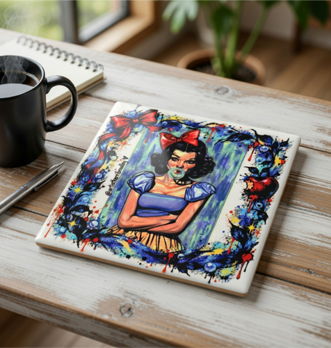 Snow White-Inspired Coaster