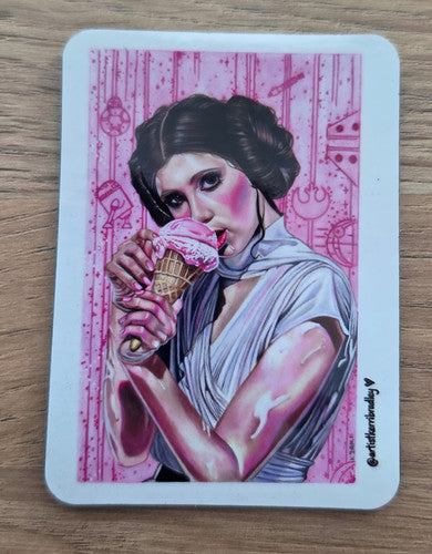 Princess Leia Inspired Fridge Magnet